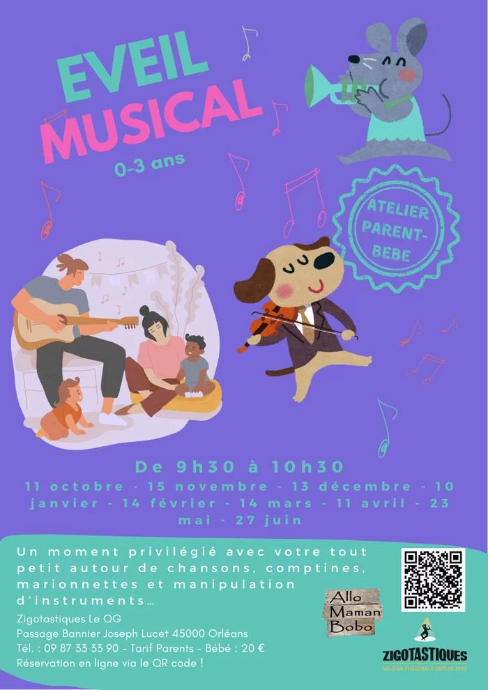 Atelier Parents Bébé - Eveil musical