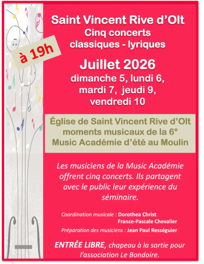 Music Académie d'été au Moulin