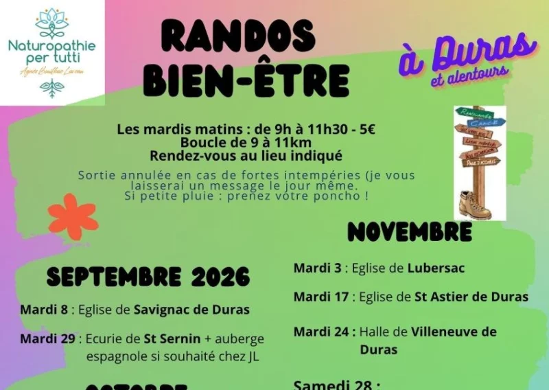 Rando marche sportive autour de Duras