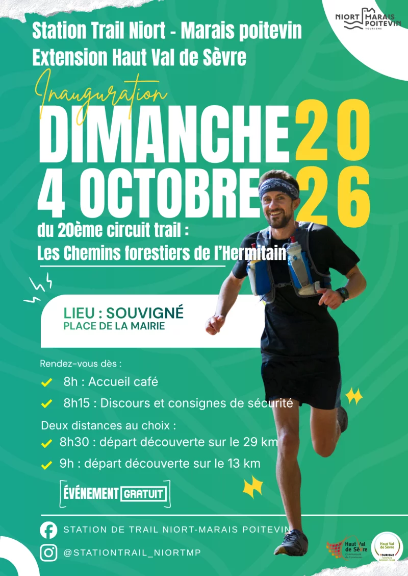 Inauguration du 20ème circuit Trail : Les Chemins forestiers de l'Hermitain