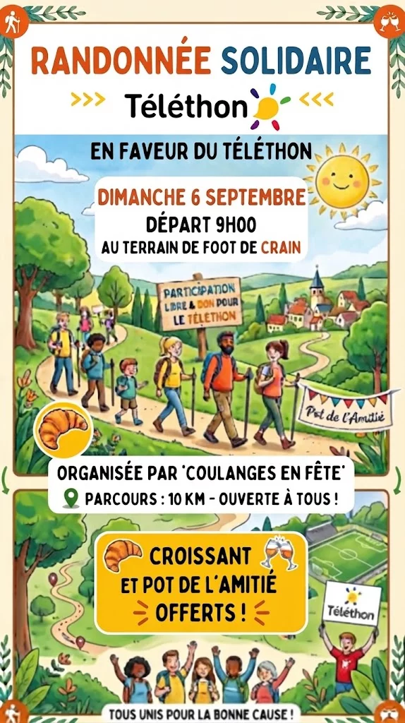 Randonnée solidaire en faveur du Téléthon