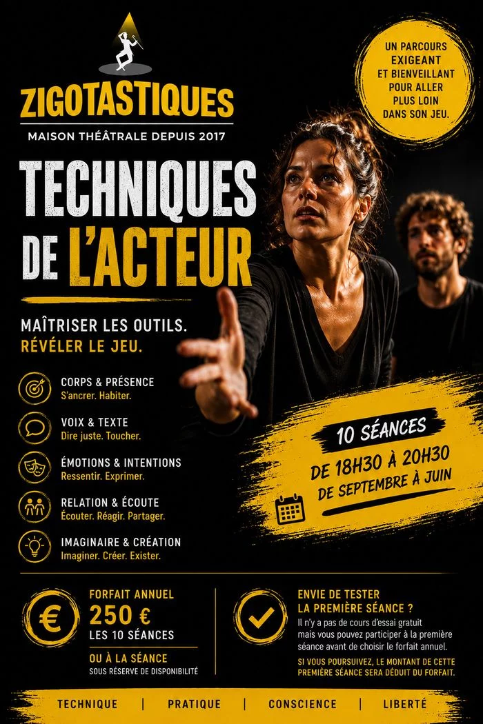 Workshop TECHNIQUES DE L'ACTEUR