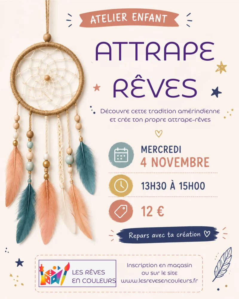 Atelier Enfant - Crée ton attrape-rêves !