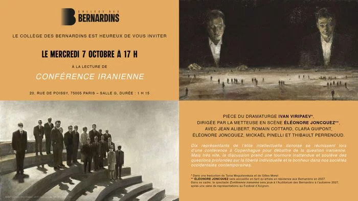 Lecture de la pièce "Conférence iranienne" d'Ivan Viripaev