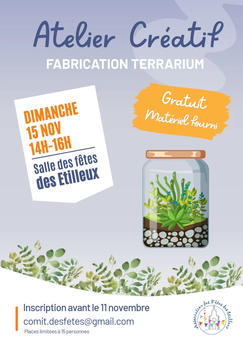 Atelier - Fabrication d'un terrarium