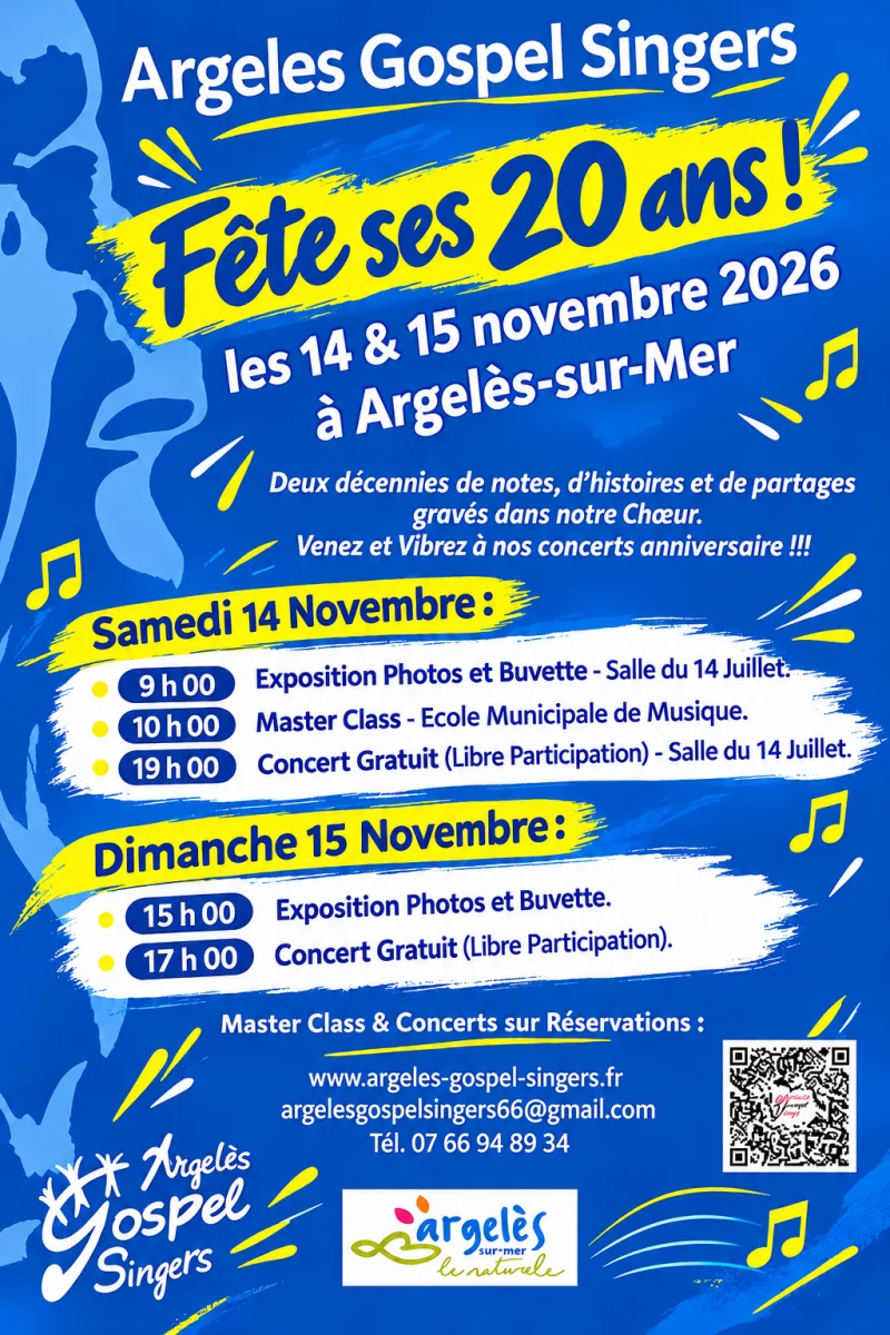 LES 20 ANS D'ARGELES GOSPEL SINGERS