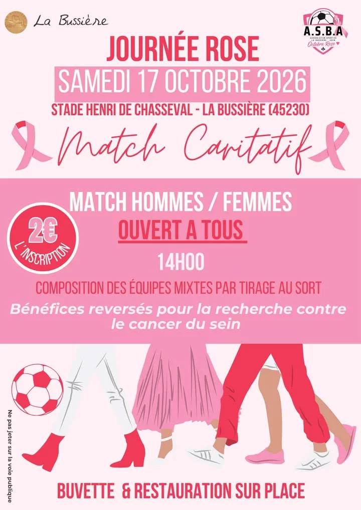 Octobre rose - Match de football caritatif