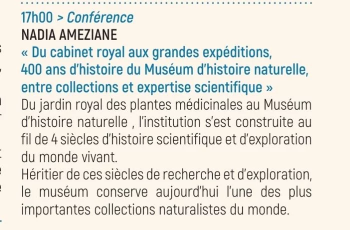 Conférence de Nadia Ameziane
