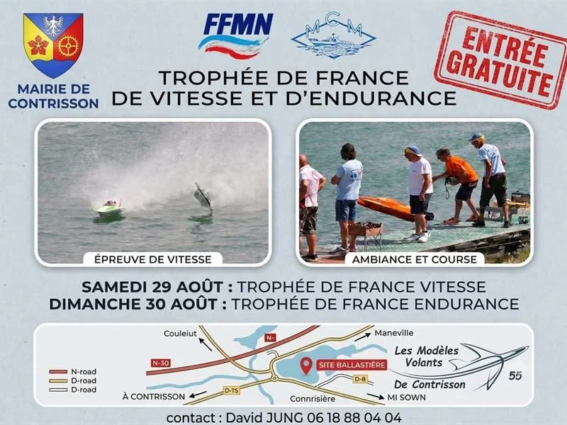 Trophée de France offshore, hydroplane et endurance