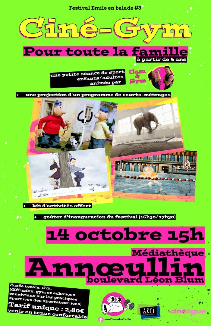 Ciné Gym pour toute la famille - Le Festival Emile en balade #3