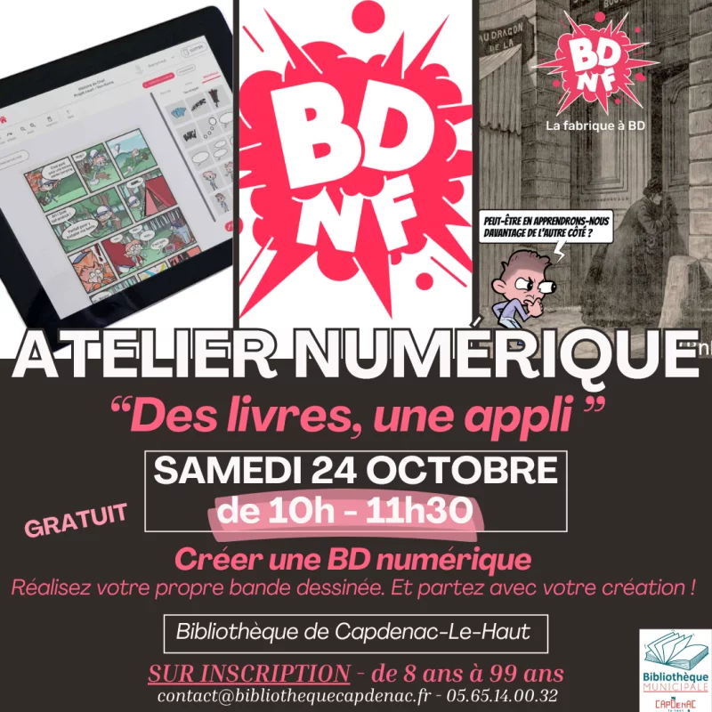 Atelier numérique  «Des Livres, une Appli»