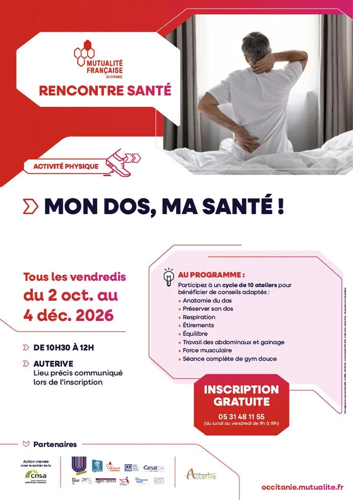 La ville d’Auterive partenaire de "mon dos, ma santé"