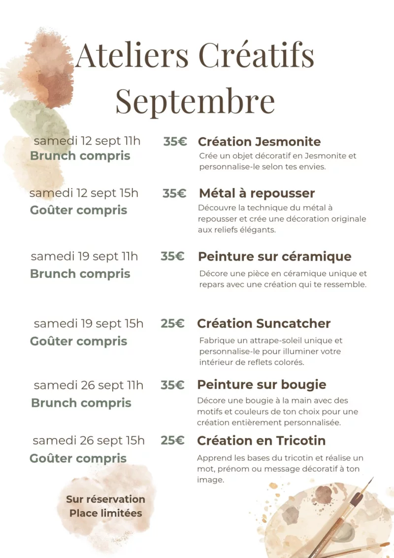 Atelier création en tricotin - Maison Tarte