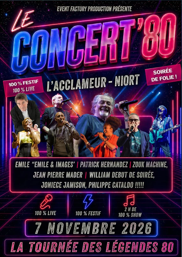 Concert 80's Live à Niort