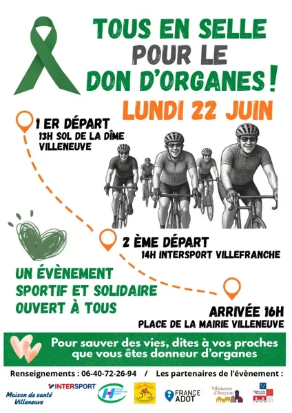Tous en selle pour le don d'organes
