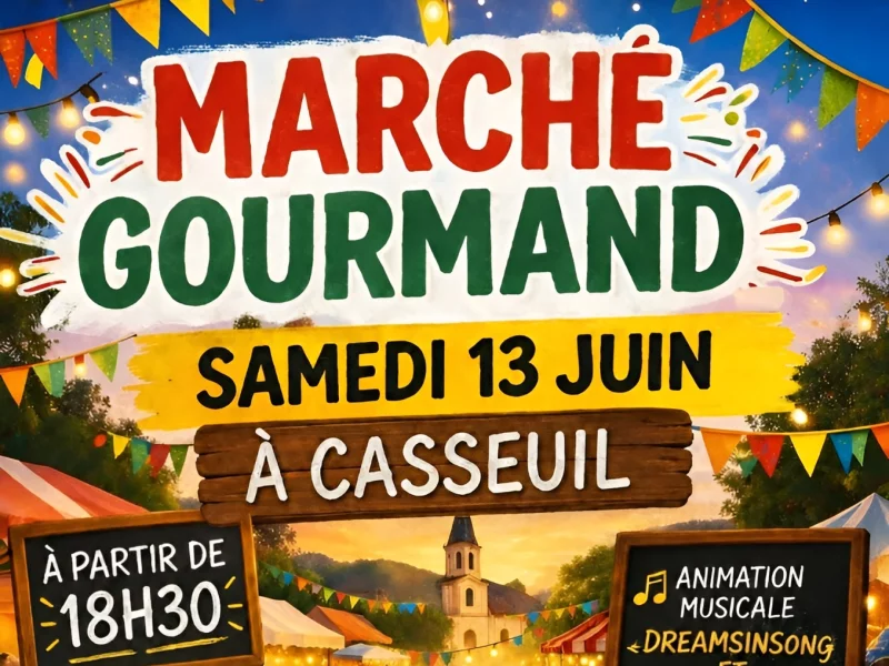 Marché Gourmand, Concert gratuit, DJ