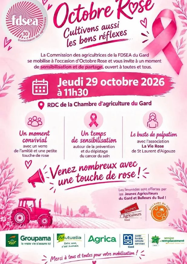 Sensibilisation auprès des agricultrices de la FDSEA du Gard