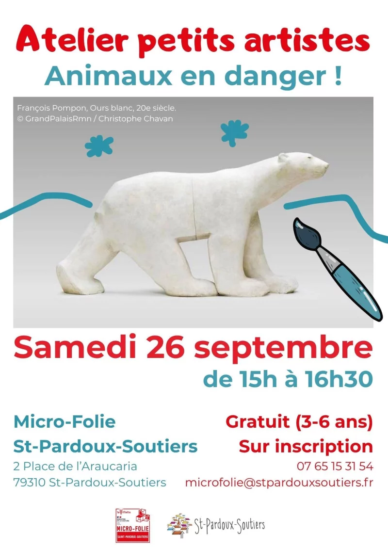 Micro-Folie : Atelier petits artistes "Animaux en danger"