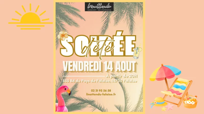 Soirée d'été à l'Inattendu Falaise