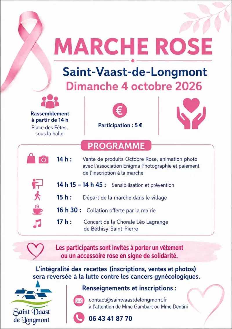 Octobre Rose | Saint Vaast de Longmont