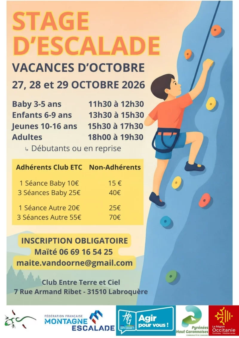 STAGE D'ESCALADE