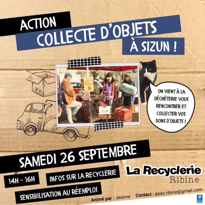 COLLECTE D'OBJETS À LA DÉCHETERIE DE SIZUN