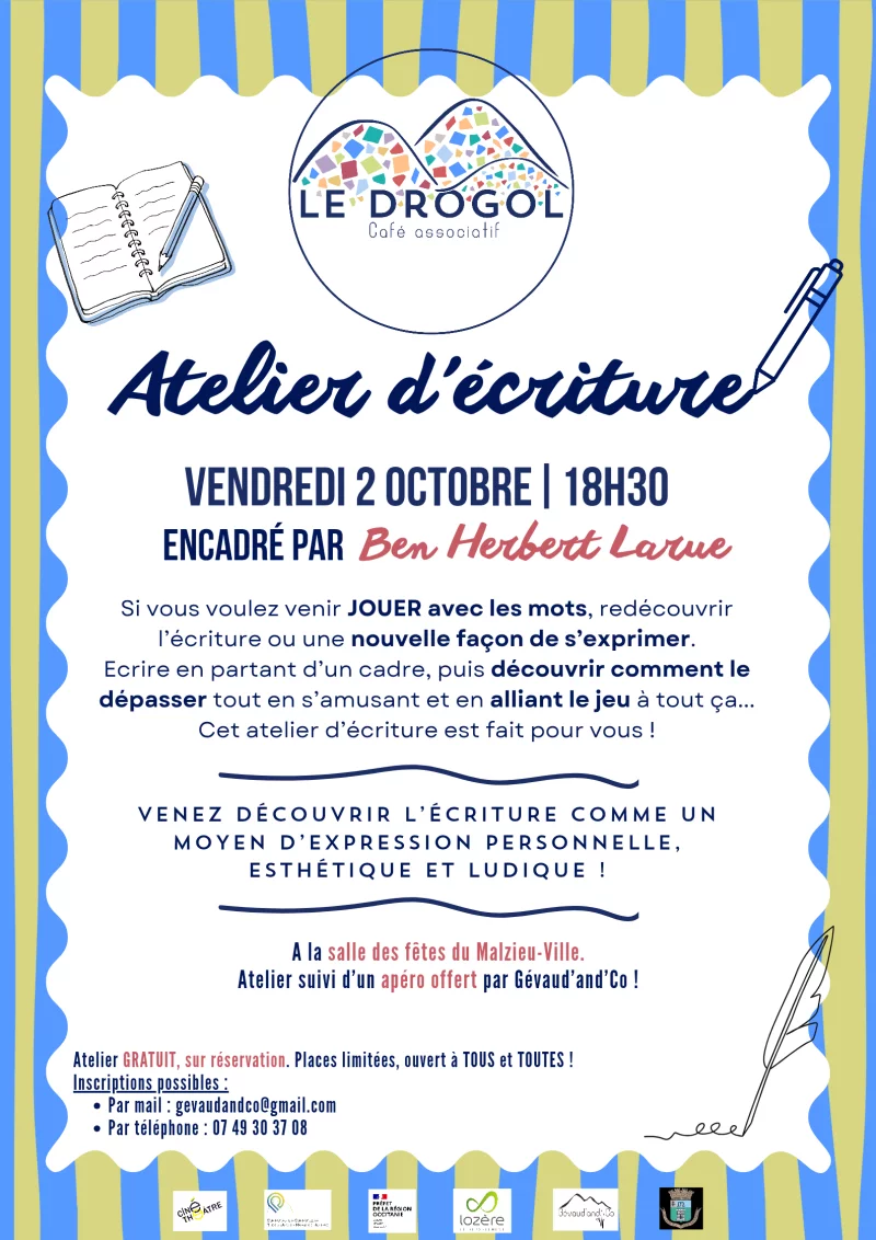 ATELIER D'ÉCRITURE