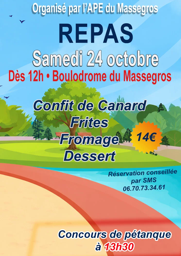 REPAS DU CONCOURS DE PÉTANQUE