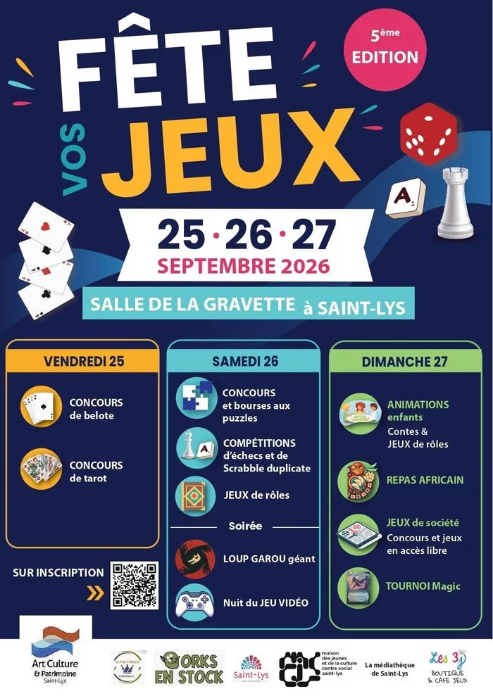FETE VOS JEUX, par Art, Culture et Patrimoine de Saint-Lys