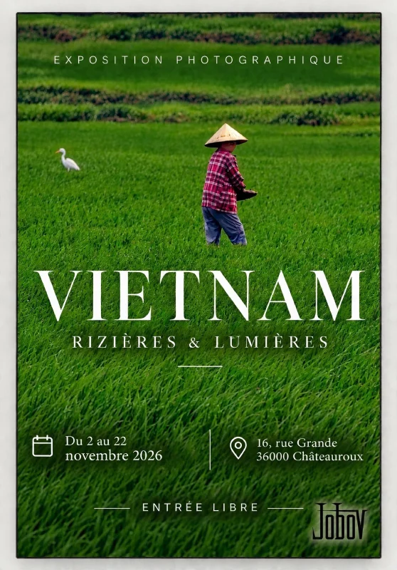 "Rizières et lumières" : Exposition de Jobov