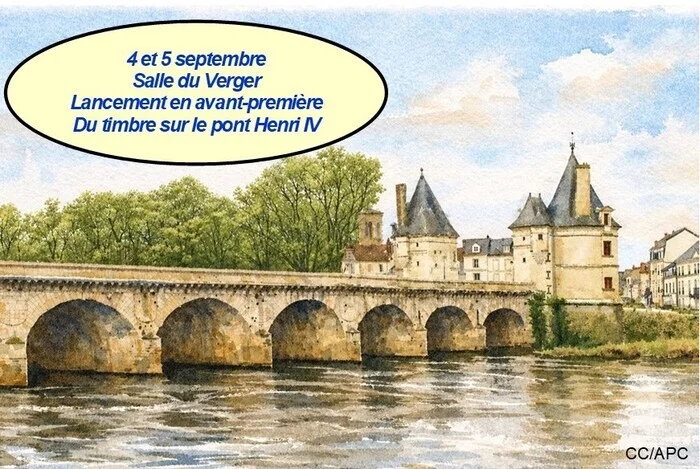 Lancement en Avant-première Nationale du Timbre de la Poste sur le Pont Henri IV