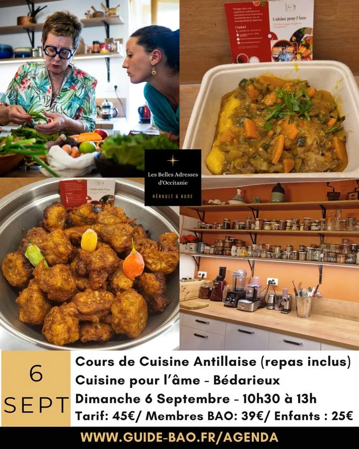 Atelier de cuisine antillaise à Bédarieux / Cuisine pour l'âme