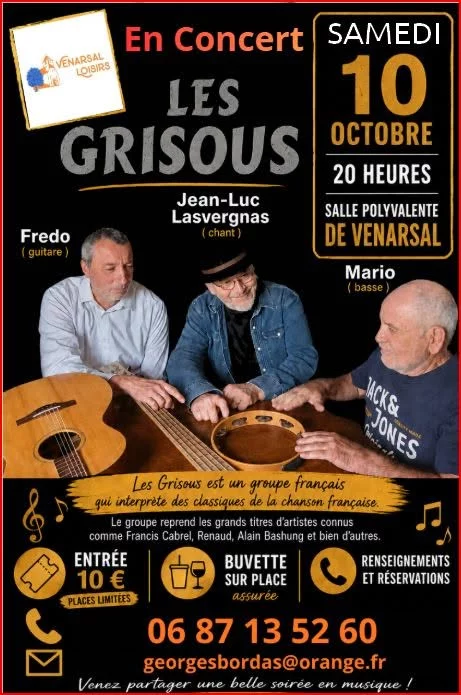 Les Grisous en concert