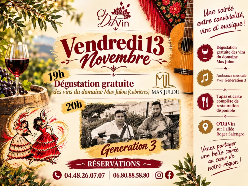 SOIRÉE DÉGUST’ & MUSIQUE