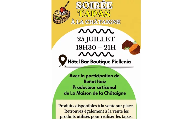 Soirée tapas à la châtaigne