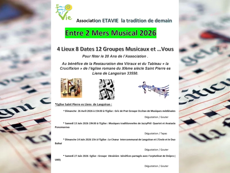 Entre 2 Mers Musical 2026