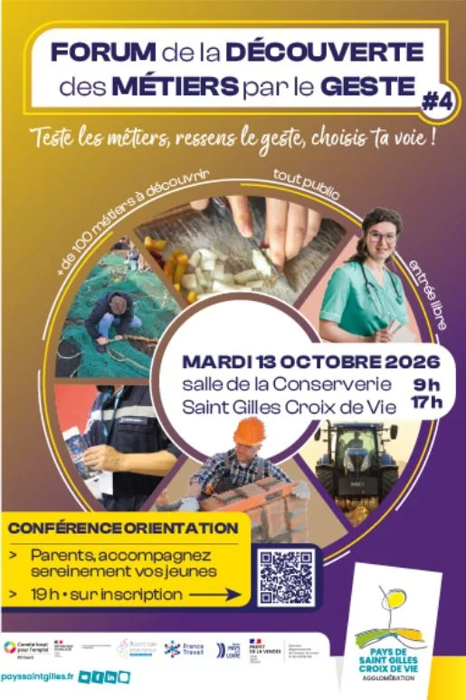 Forum de la découverte des métiers par le geste à Saint Gilles Croix de Vie