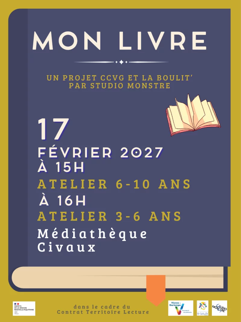 Mon livre : un parcours entre ateliers et spectacle pour les 3-10 ans