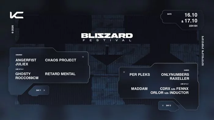 KODZ X BLIZZARD FESTIVAL : ANGERFIST, ONLYNUMBERS & MORE