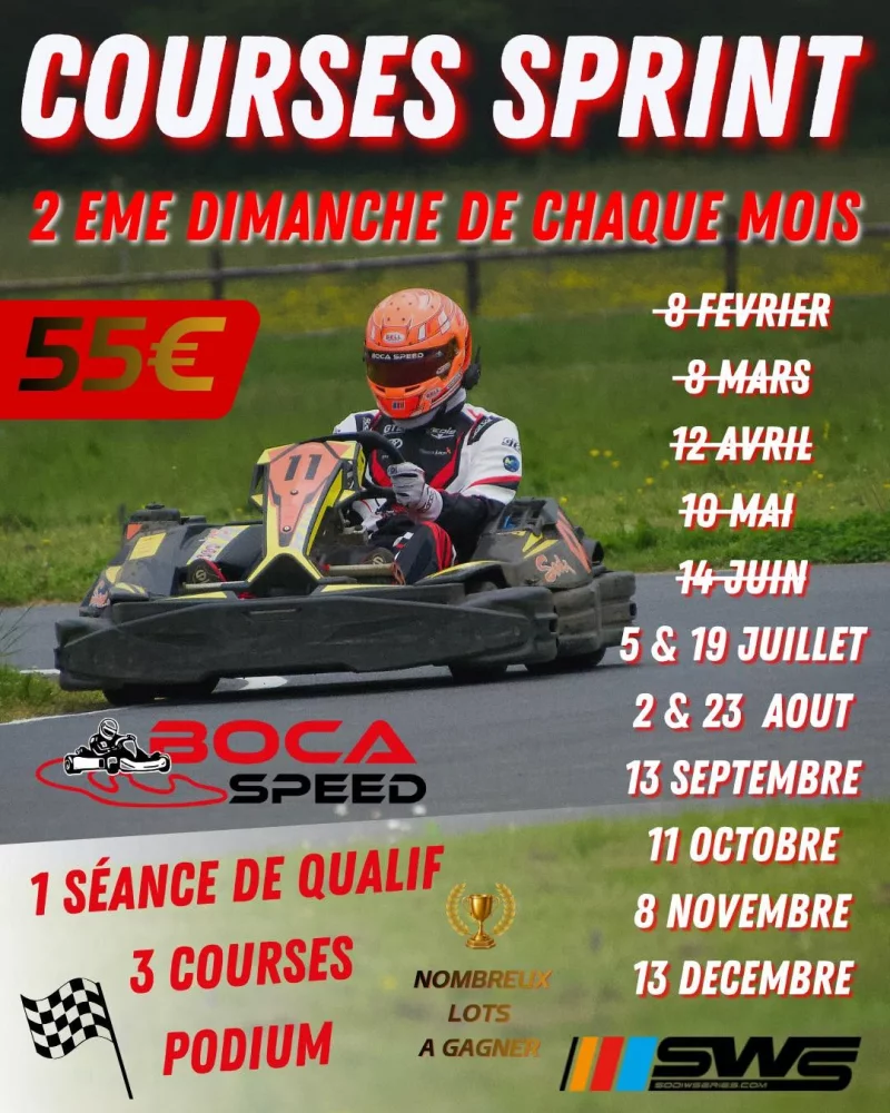 Courses sprint - Karting Bocaspeed