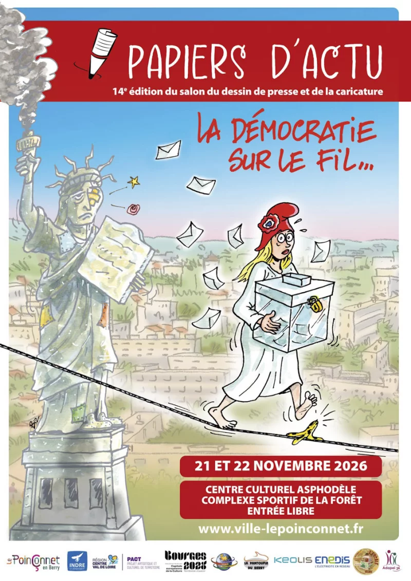 14e salon Papiers d'actu "la démocratie sur le fil"