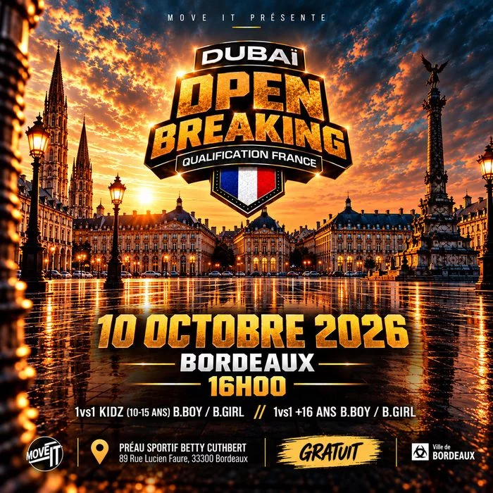 DUBAI OPEN BREAKING - QUALIFICATION FRANCE - BORDEAUX