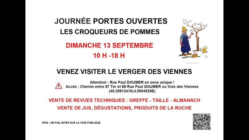 Journée portes ouvertes au verger des Viennes des Croqueurs de Pommes