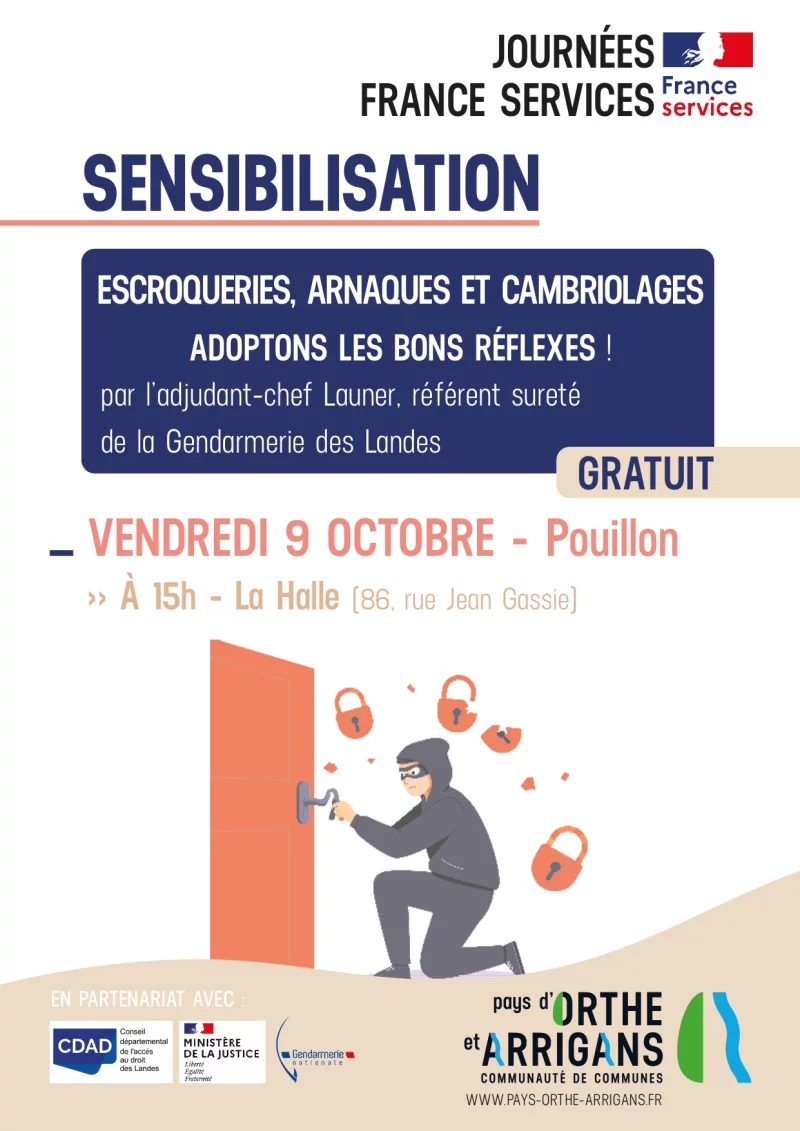 Escroqueries, arnaques et cambriolages : adoptons les bons réflexes !