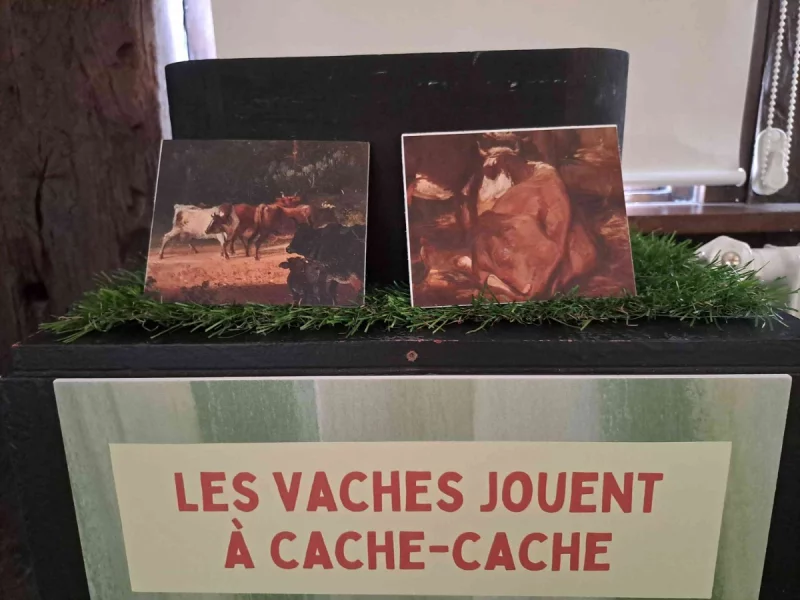 Exposition "Du Pré à l'oeuvre" : modules enfants pour explorer le monde des vaches !