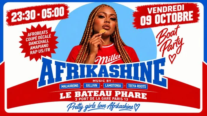 AFRIKASHINE : BOAT PARTY AFRO