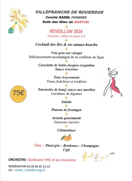 Réveillon 2026 - Comité Radel Fondies