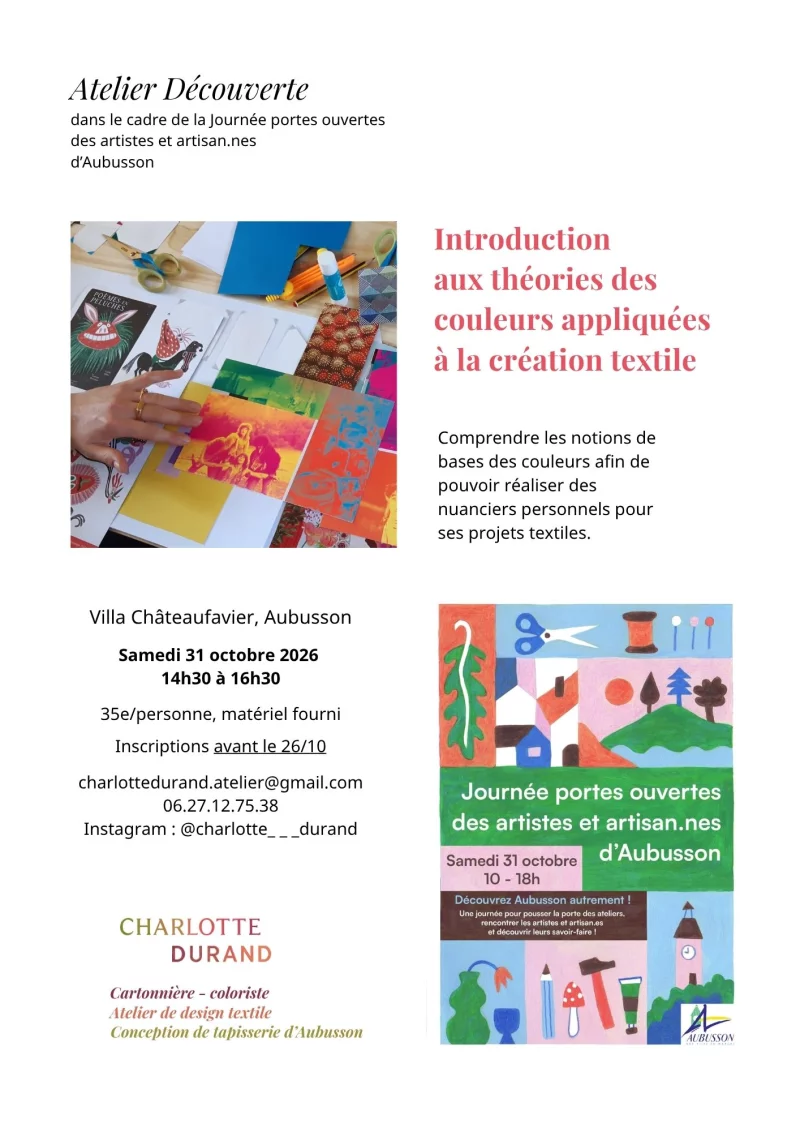 Atelier d'initiation à la couleur
