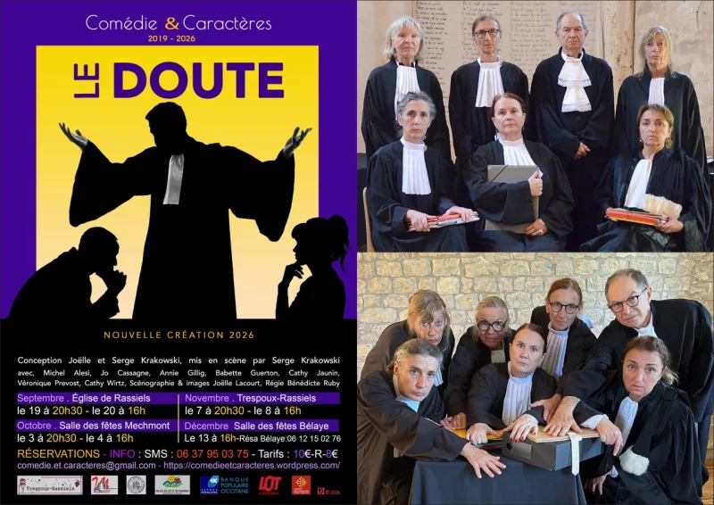 Spectacle de théâtre contemporain « Le Doute »
