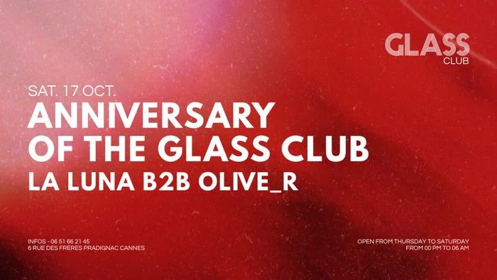 ANNIVERSARY GLASS CLUB